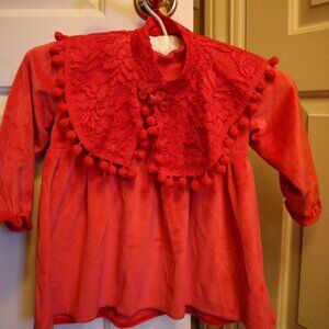 Perfect for Valentine's! 2 year old valentine former dress, worn once, like new